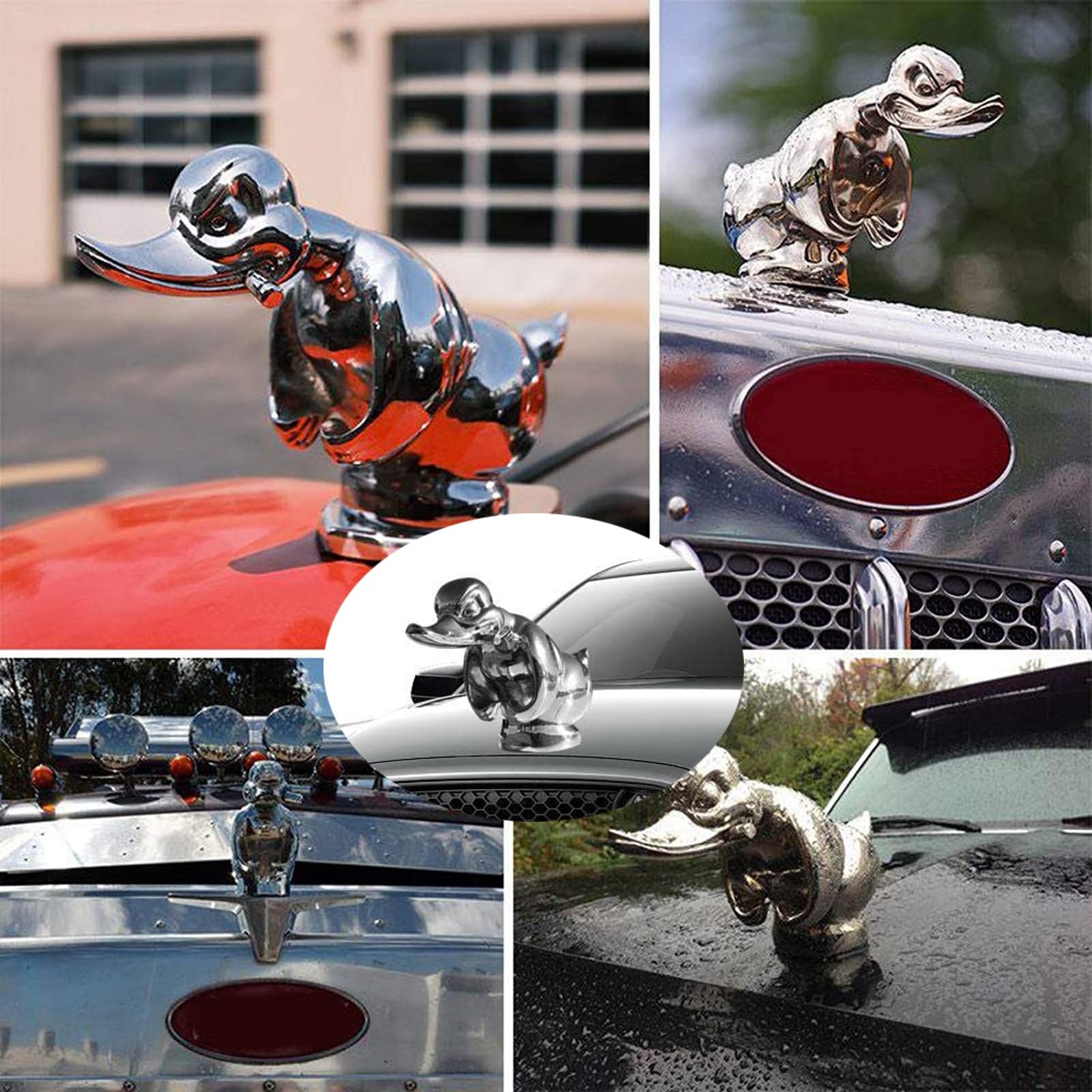 TROONZ Angry Rubber Duck - Personaggio radiatore auto, accessori decorativi auto