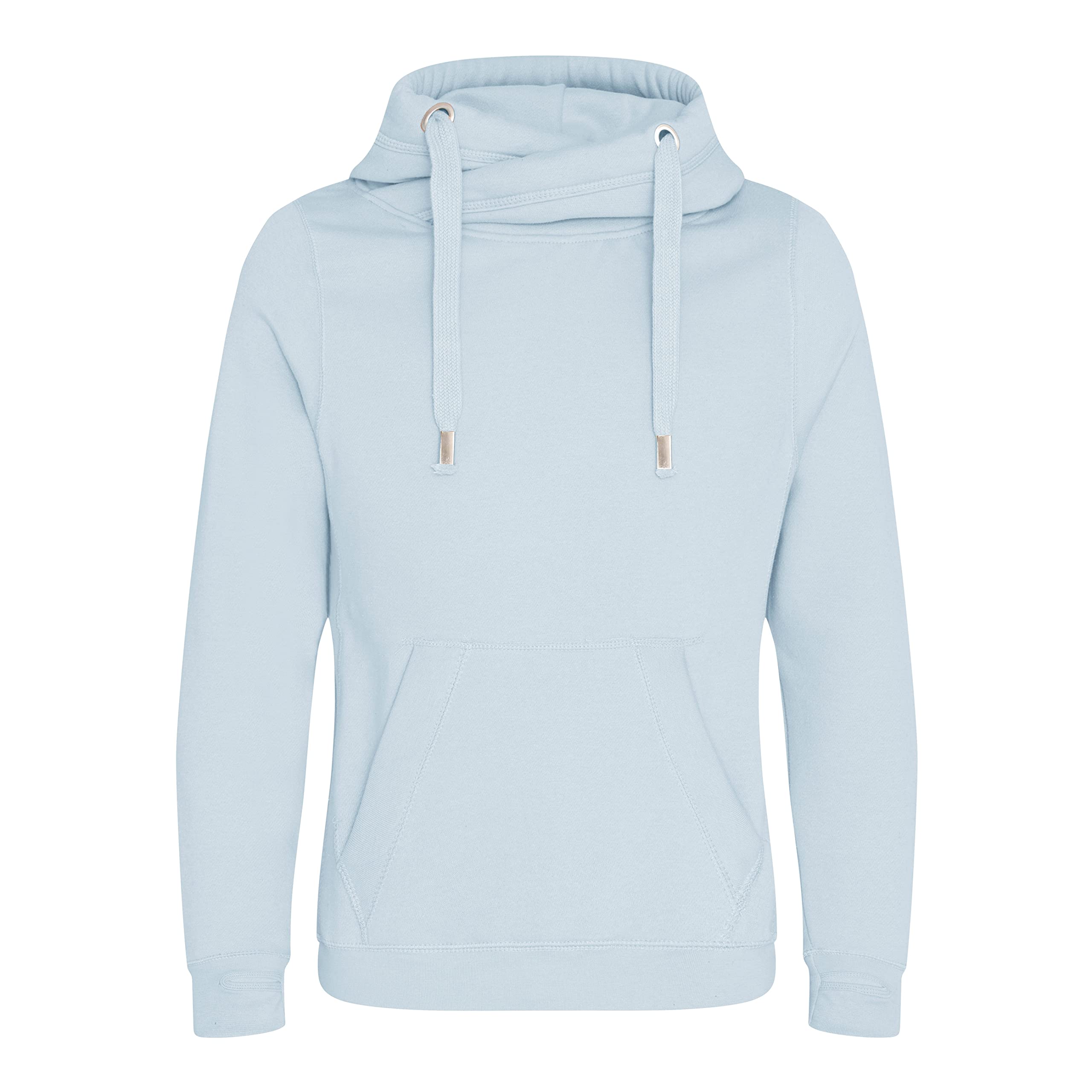 AWDis Just Hoods JH021 Unisex Cross Neck Hoodie - Sky Blue - XS