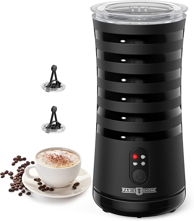 Milk Frother, Paris Rhône Milk Frother and Steamer for Hot