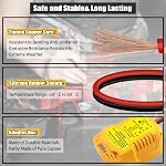 Jump Starter Adapter for DeWalt 20V MAX Battery, 12V Portable Car Jump Cables, Automotive Booster Cable Adapter, Jump Starting Dead or Weak Batteries, Engine up to 3.5 Liters (NO Battery)