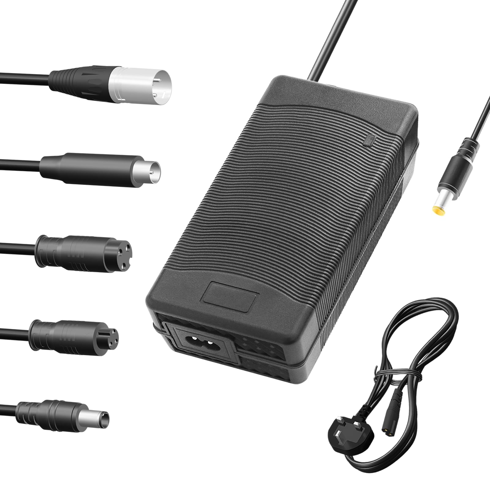 YASCO Lithium Battery Charger for E-Scooter E-bike Battery Charger (58.8V 3A+6 Connectors)