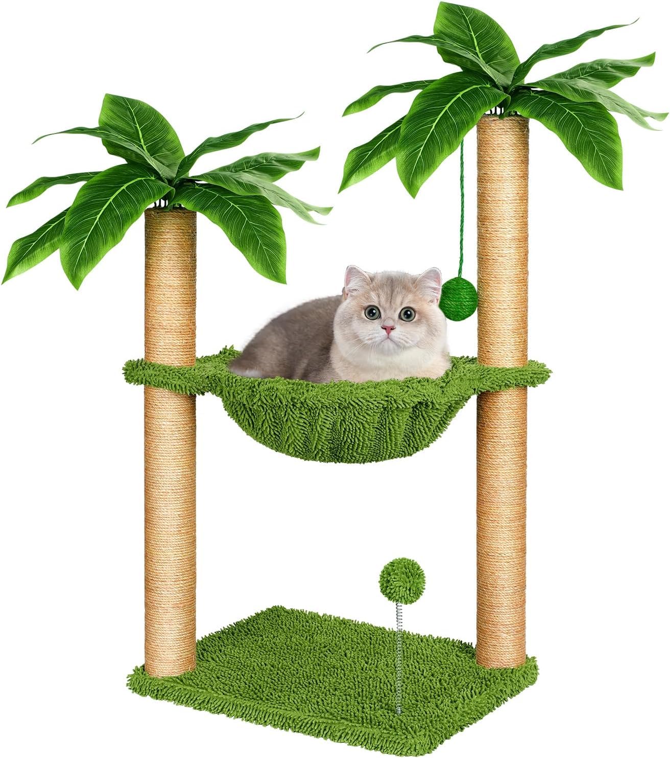 FJJRTWDG Practical Sisal Cat Grabber with Hammock, Artificial Pet Grabber, Suitable for Indoor Pets Suitable for Indoor Pets