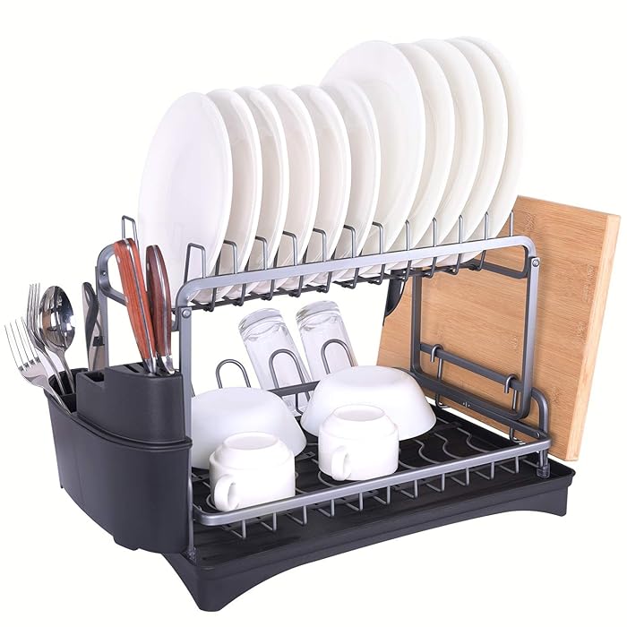 Buy Dailyart Dish Drying Rack, Large Capacity Never Rust Aluminum 2