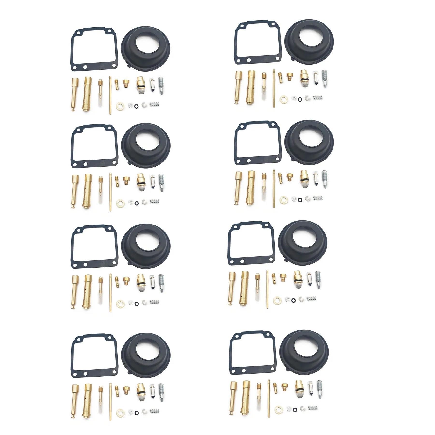 Kit De Réparation De Carburateur pour Yamaha XJ400D 1981 XJ 400, Joint De Siège D'aiguille Flottante avec Membrane À Dépression Ensemble Révision Réparation De Carburateur(Ensemble 1)