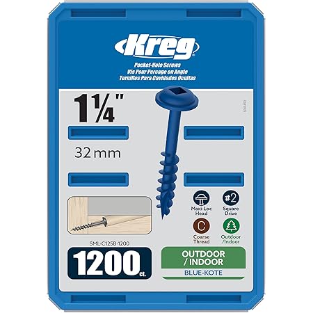 Kreg SML-C250B-250 Blue-Kote Weerbestendige Pocket Kreg SML-C250B-250 Blue-Kote Weerbestendige Pocket