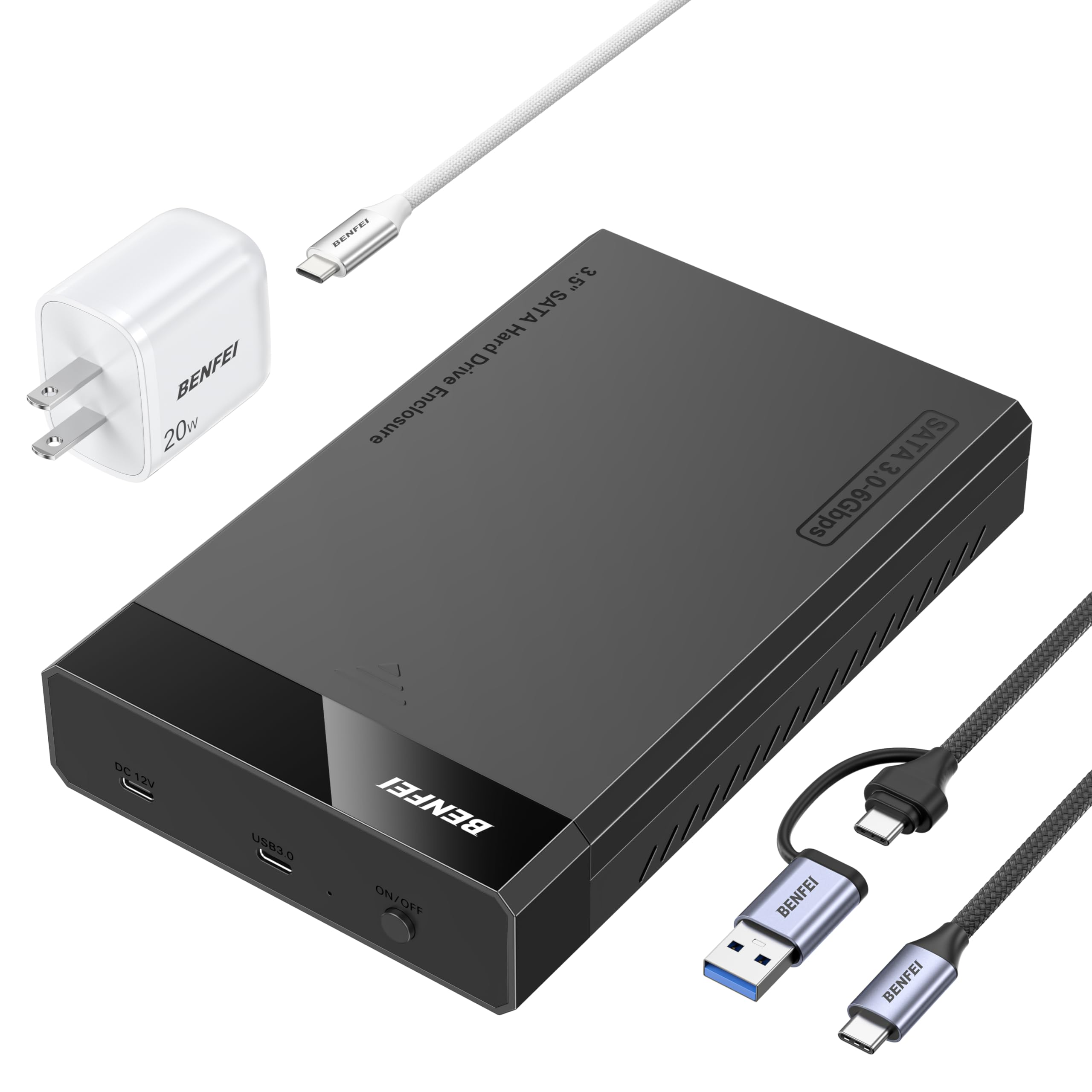 Amazon.com: BENFEI 3.5/2.5 Inch SATA HDD/SSD Enclosure, Tool-Free