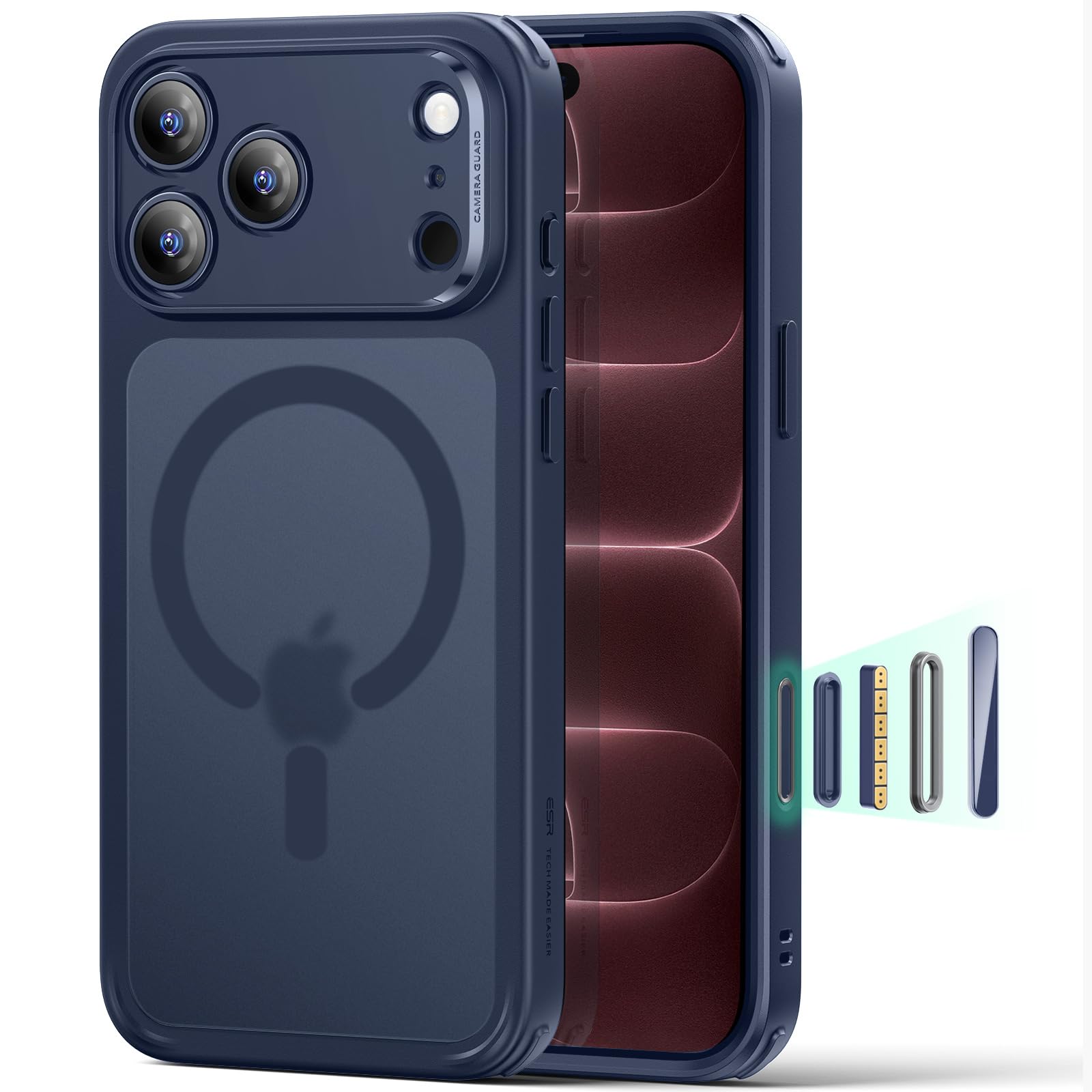 Classic Hybrid for iPhone 18 Pro/17 Pro Case, Frosted Blue