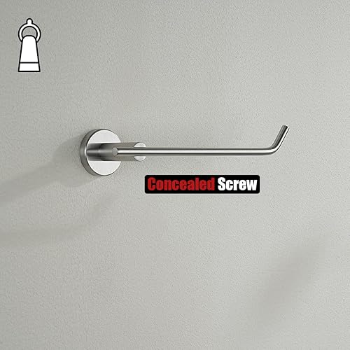 Miniatura 6 de JQK Toallero de mano, anillo de toalla de acero inoxidable para baño, soporte para collar de 9 pulgadas, soporte de pared con acabado cepillado,