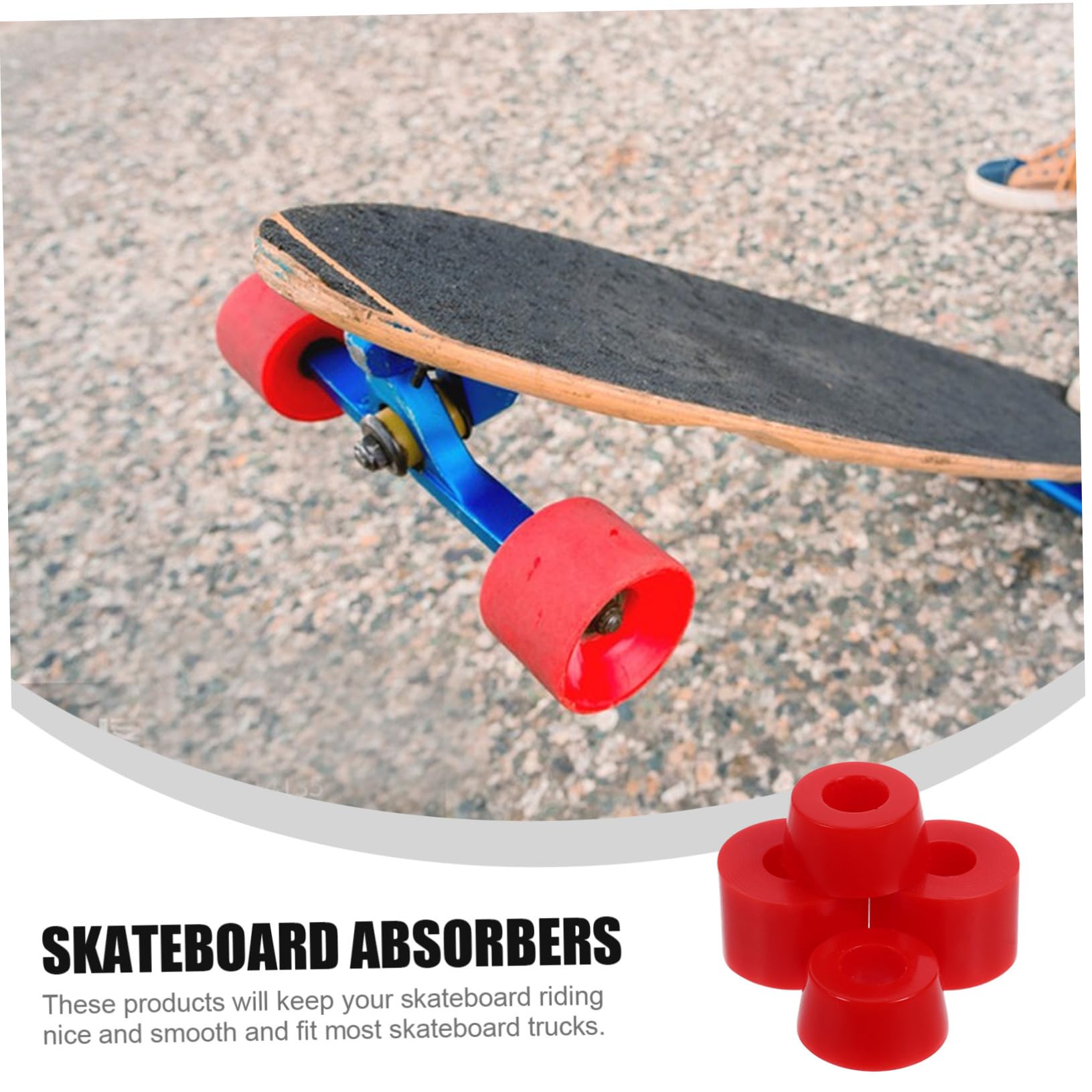 Set Boccole Ammortizzatori Per Skateboard E Pattini A Rotelle – Kit Antiurto In PVC Con Cuscinetti Conici E Cilindrici, Multicolore