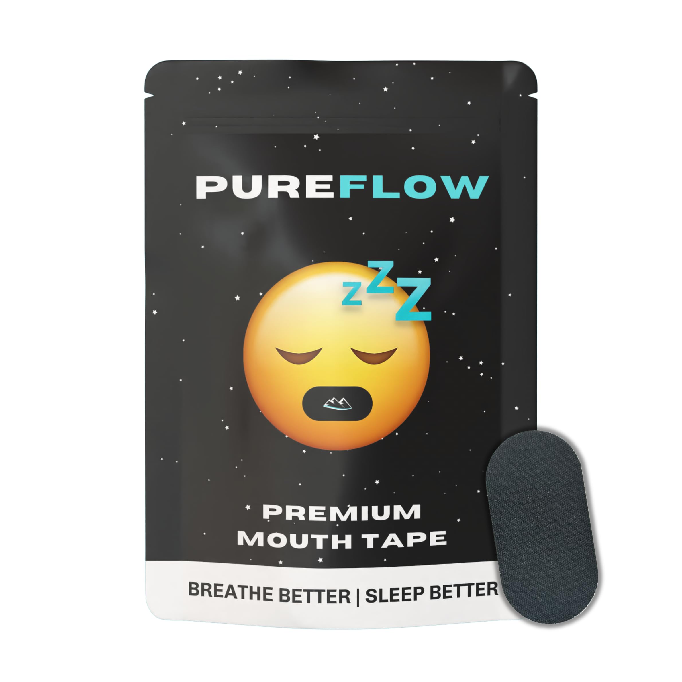 PureFlow Mouth Tape for Better Sleep – Hypoallergenic, Skin-Safe, Comfortable – Reduces Snoring & Mouth Breathing | CDSCO Approved | 10 Tapes-image-27