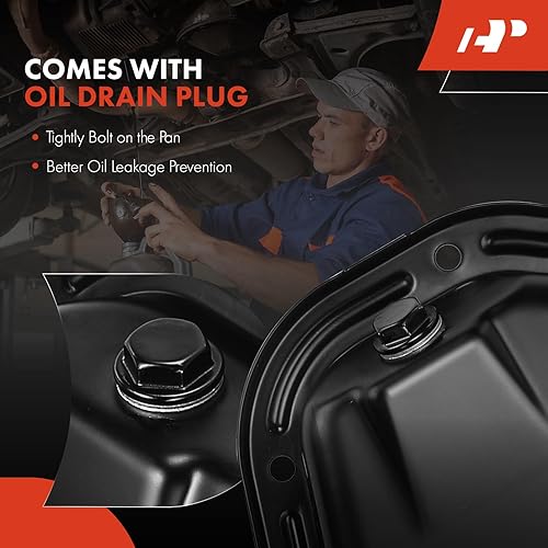 Miniatura 6 de A-Premium Cárter de aceite de motor con tapón de drenaje compatible con Nissan X-Trail 2005-2006 L4 2.5L