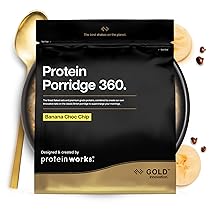 The Protein Works Porridge Proteico 360 | Basso Contenuto di Zuccheri, Ricco di Fibre, Vitamine E Minerali | Banana E Pepite di Cioccolato, 2 kg, 2000 unità