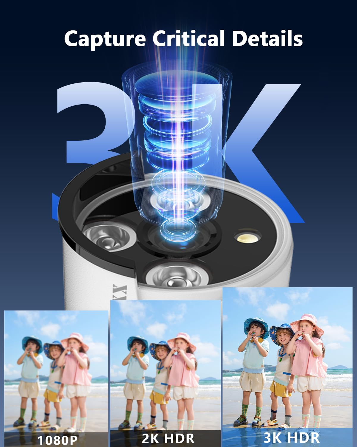 (HD 3K 5.0MP e 60 giorni di stoccaggio) Sistemi di telecamere di sicurezza POE rilevati AI, sistema video di sorveglianza esterna OOSSXX a 8 canali, 4 telecamere impermeabili IP67 con audio, 2 TB