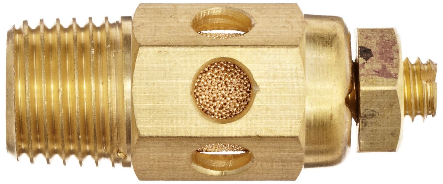 Dixon scm28 latón manguera de aire, control de velocidad, Silenciador, 1/4 "NPT macho