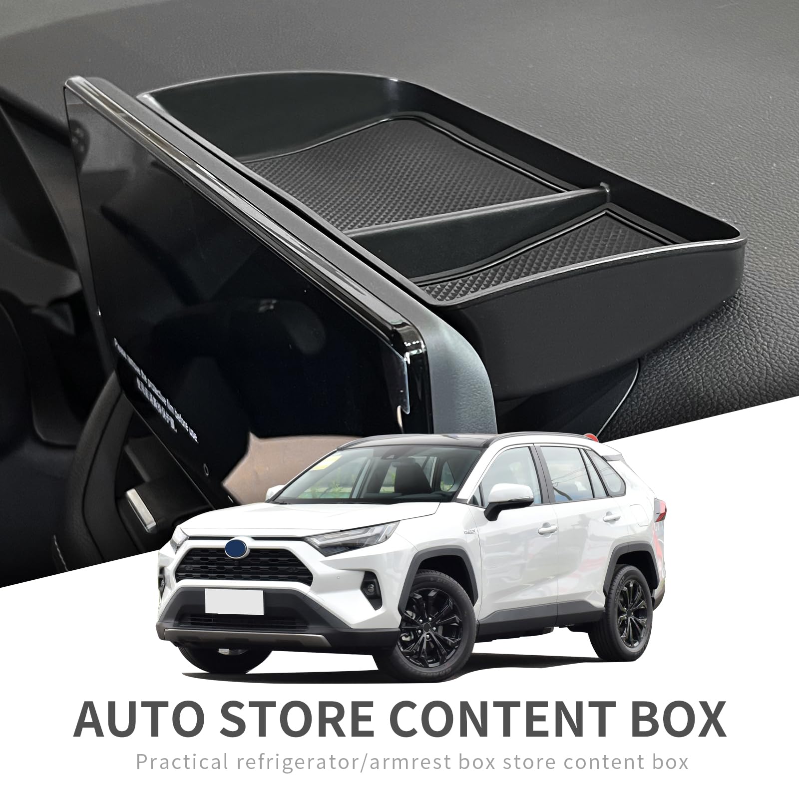 Smabee Vassoio Portaoggetti Per Cruscotto NIO ET7 2022+ – In ABS, Dietro Lo Schermo, Con Tappetino Antiscivolo, Organizza Console Centrale - 3