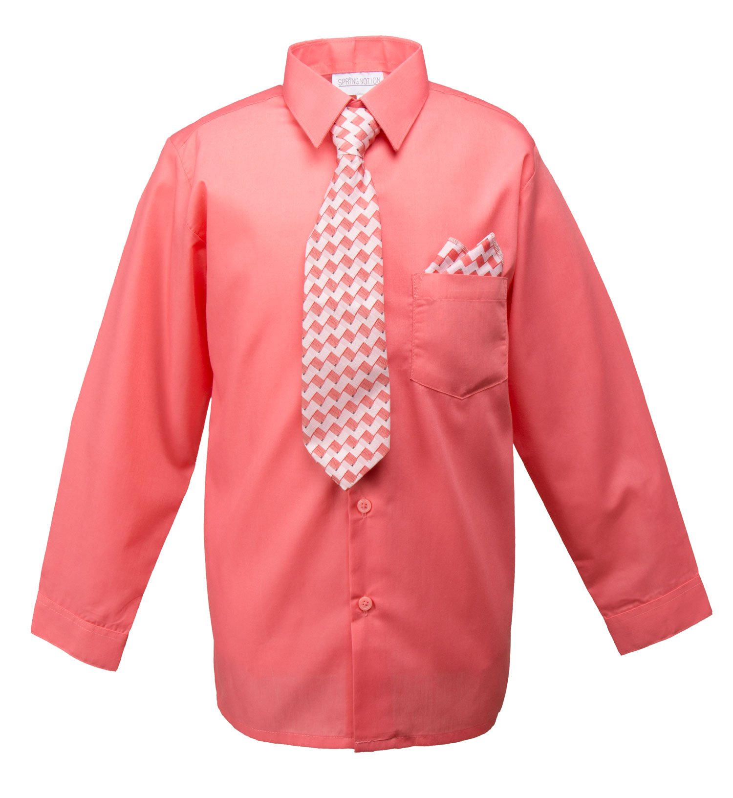Spring Notion Boys Dress Shirt and Tie Set
