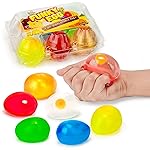 IPIDIPI TOYS Colorful Egg Splat, Pack of 6 Squishy Toys - Fun Fidget Toy, Birthday Party Favors, Halloween Goodie Bag, Christmas Stocking Stuffers for Kids - Assorted Colors