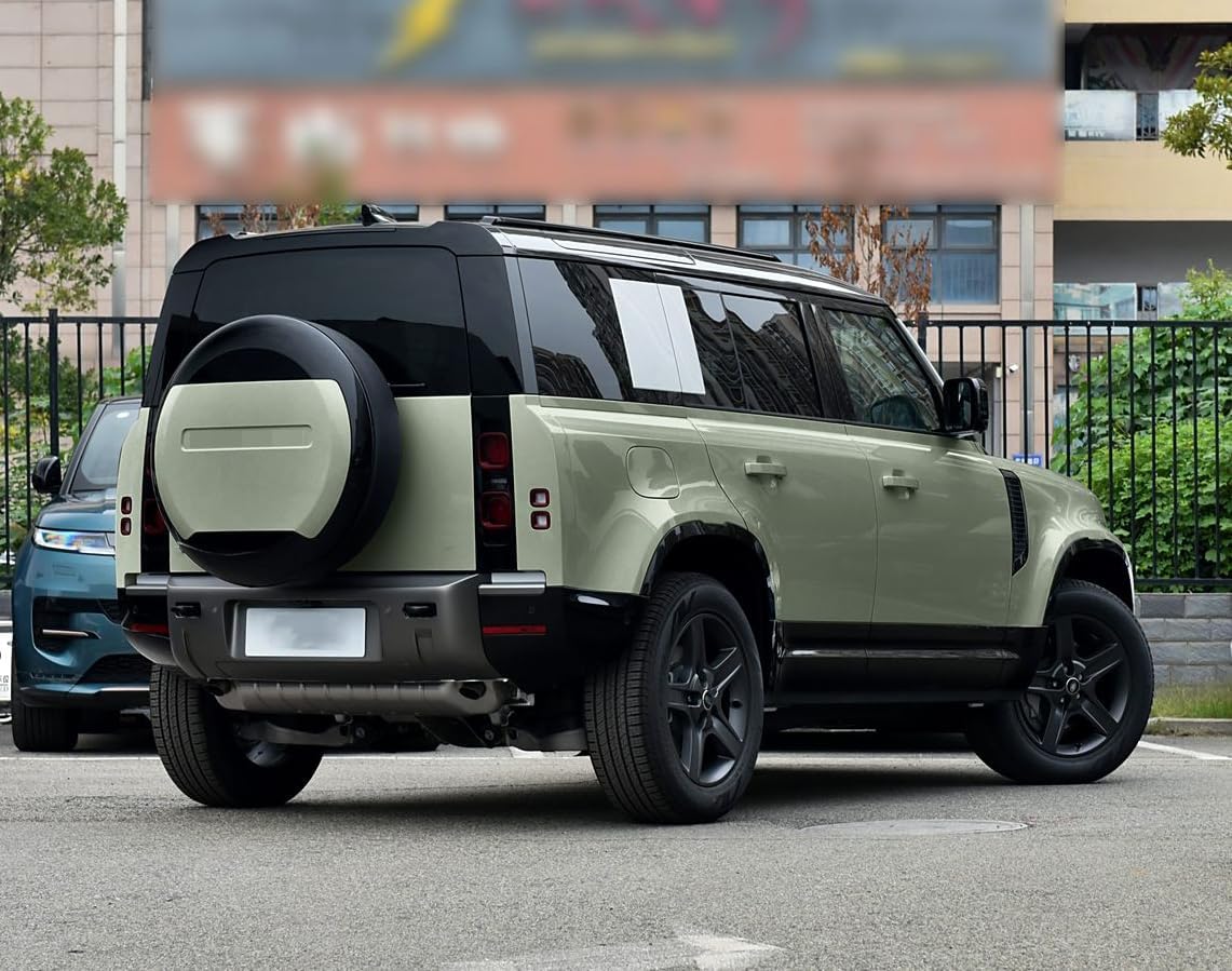 Pangea Green Spare Rear Tire Tyre Cover Plastic Portecor Fits for LR Defender 110 90 130 2020 2021 2022 2023 2024 2025 2026