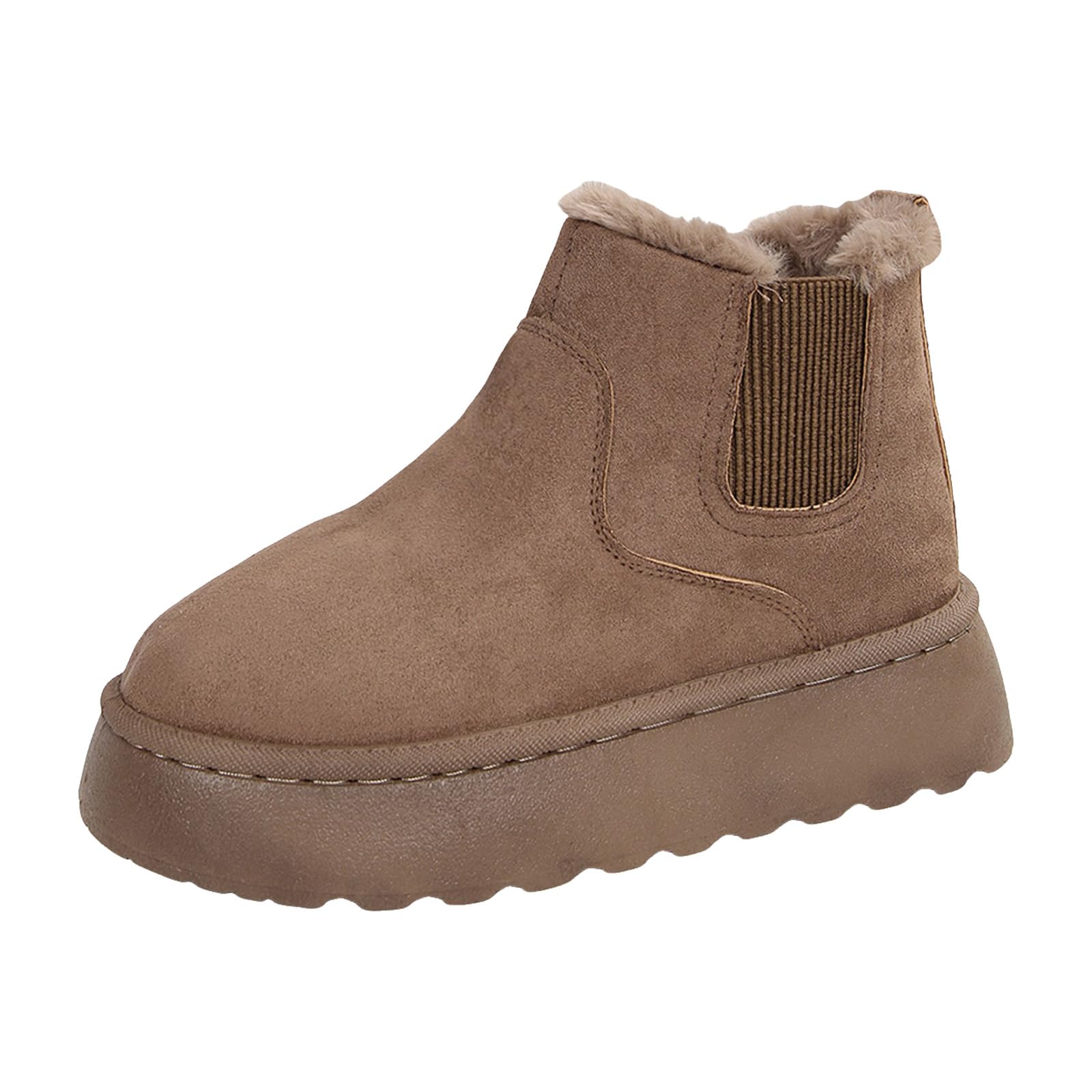 Womens Winter Boots Casual Warm Cotton Shoes Non Slip Comfortable Fashion Thick Bottom Plush Booties