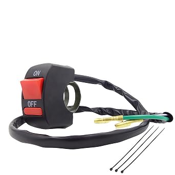 ELIFEPARTS 7/8 22mm Handlebar Kill On Off Switch Compatible with Coleman CT100U CT200U CT200U-EX BT200X, Headlight Fog Light Start Ignition On/Off Switch for dirt bike, ATV, four-wheelers, mini bike