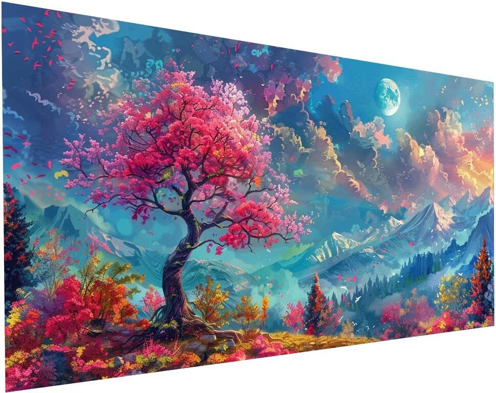 Arts diamond painting kit complet pour évacuer le stress grâce au loisir créatif de l'arbre