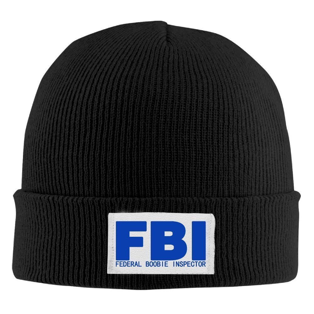 Unisex FBI Federal Boobie Inspector Knit Beanie