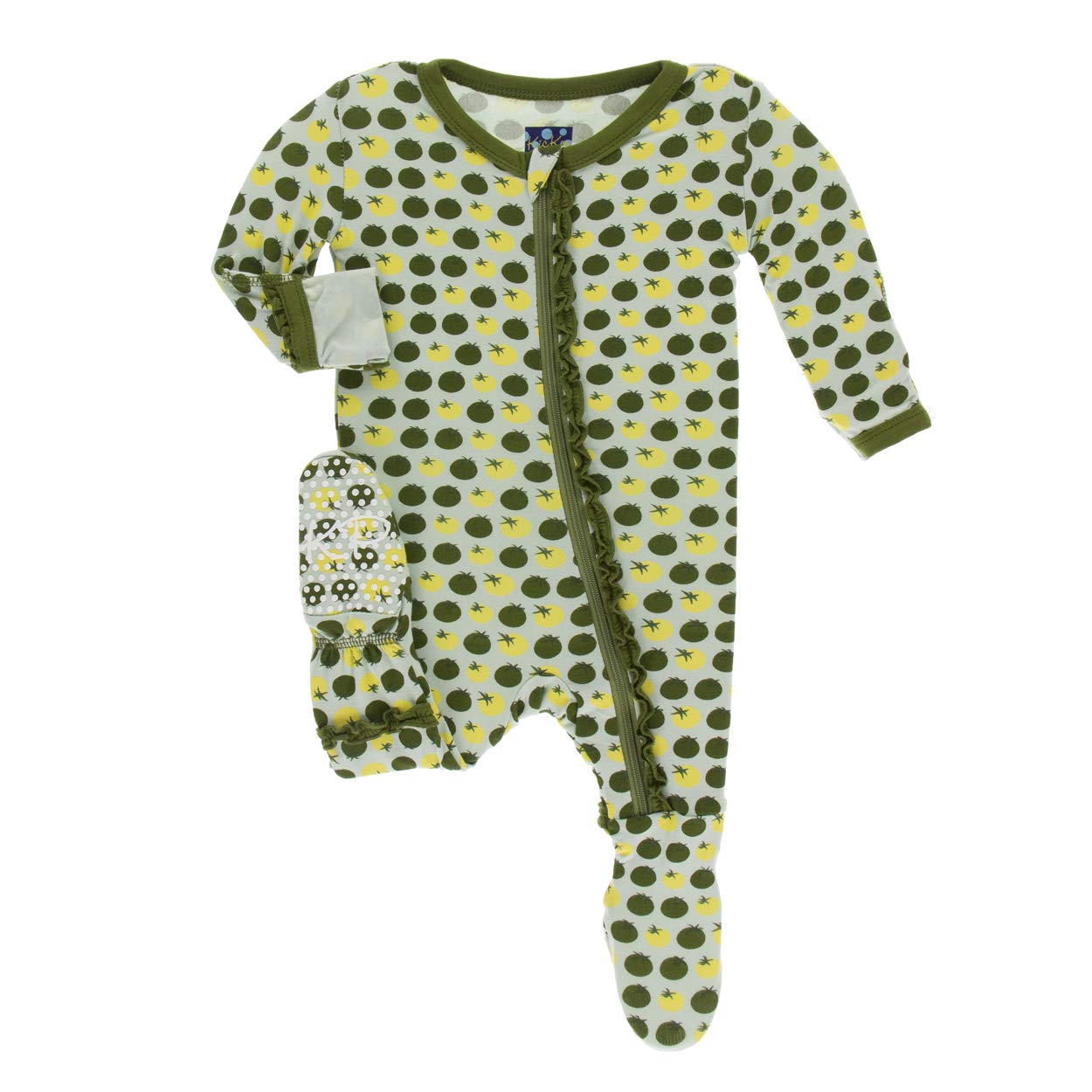 KicKee Pants Print Muffin Ruffle Footie with Zipper Crimson - Review, Price and Buying Guide