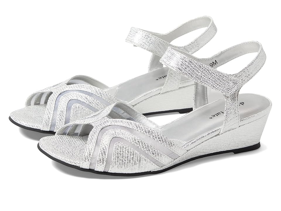 David Tate Admire (Silver Lizard Print) Women's Shoes INTERNATIONAL SHIPPING