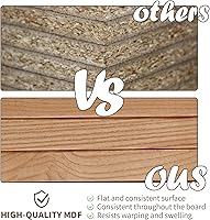 Vista 6 de SUNBURY Mesa auxiliar moderna con parte superior de vidrio templado y estante inferior de vidrio, mesita de noche pequeña de MDF para sala de estar