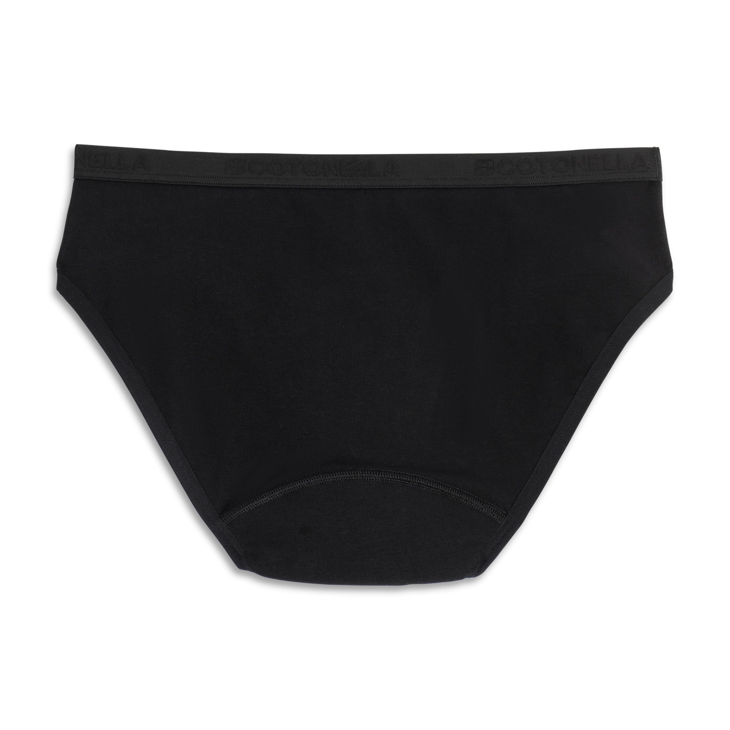 Cotonella, Slip assorbente FloWear in Morbido Cotone bielastico, Con Tassello Antibatterico Lavabile e Riutilizzabile, adatto per Flusso moderato - Conf. da 2 pezzi - art. ADB62K2