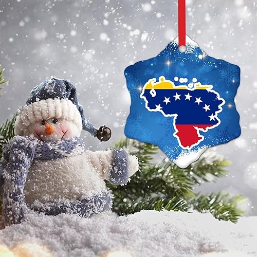 Miniatura 4 de Adorno de bandera de Venezuela  Adornos de Navidad de cerámica Venezuela, adorno de árbol de Navidad, recuerdo de vacaciones, recuerdo de país,