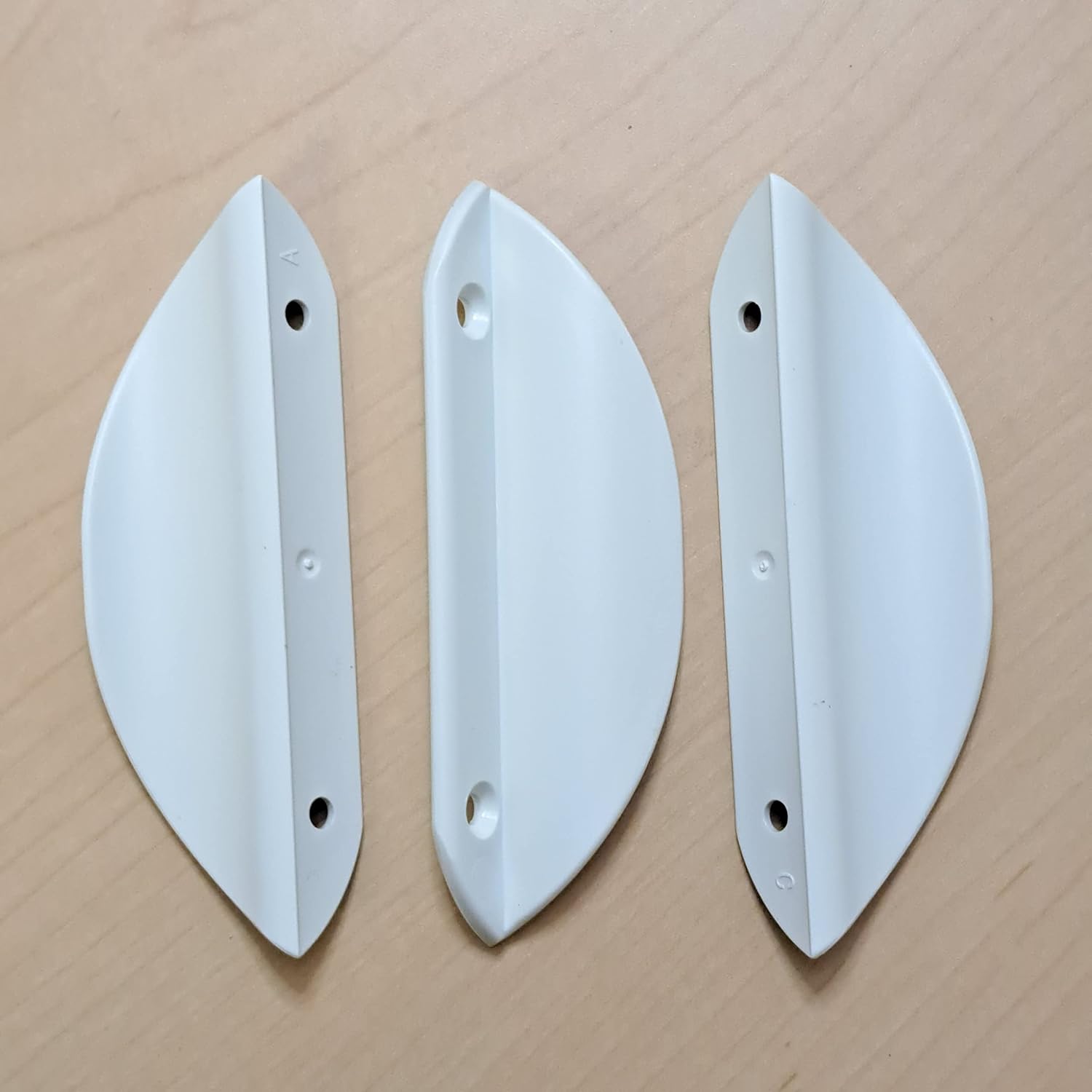 Qty 3 Vertiglide Pull Handle Kit for Vertical Honeycomb Shades Hunter Douglas (Off White, Pack of 3)