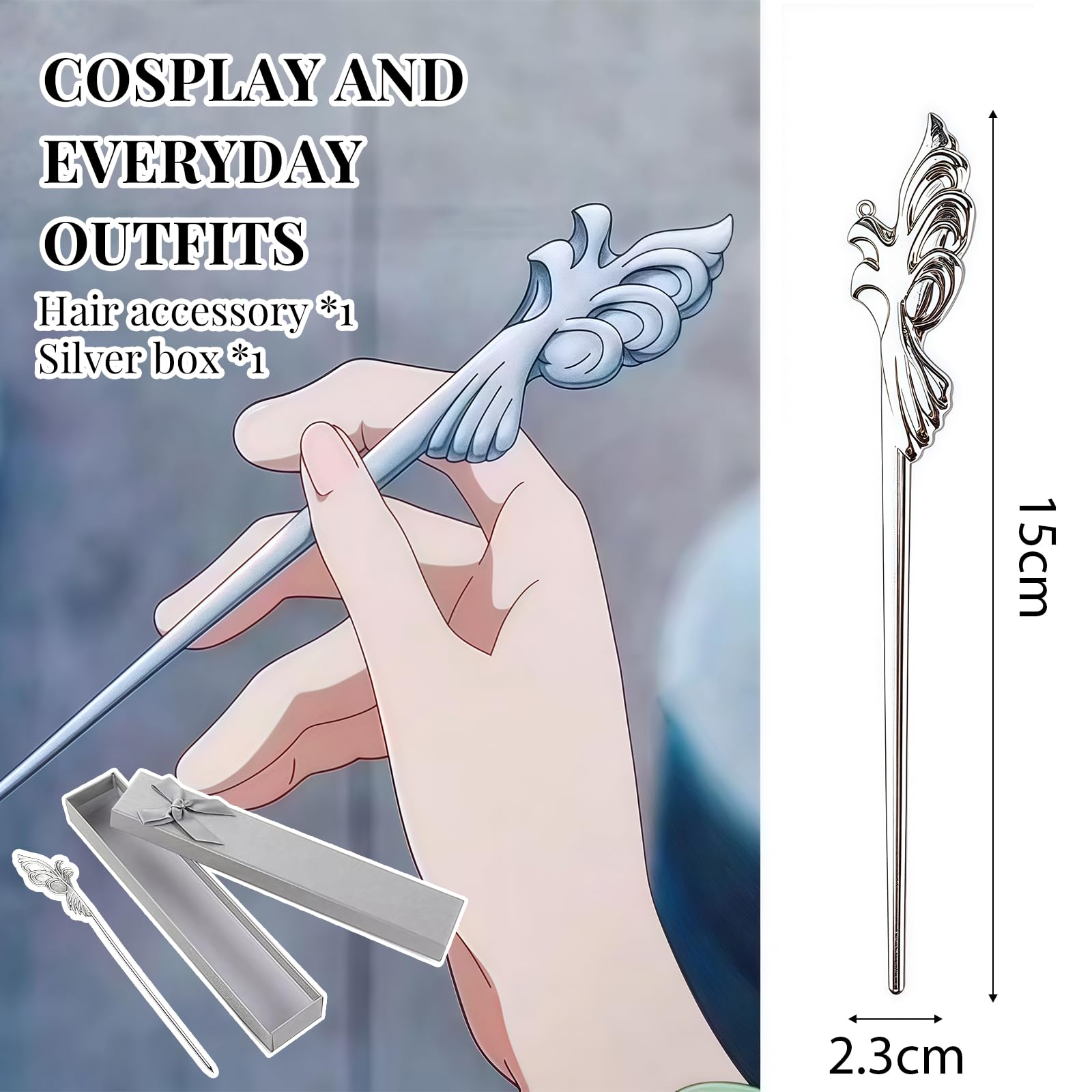 Auiremrti Alloy Hairpin for Women Costume Accessory, Props, Decoration for Maomao Cosplay from The Apothecary Diaries - Image 2