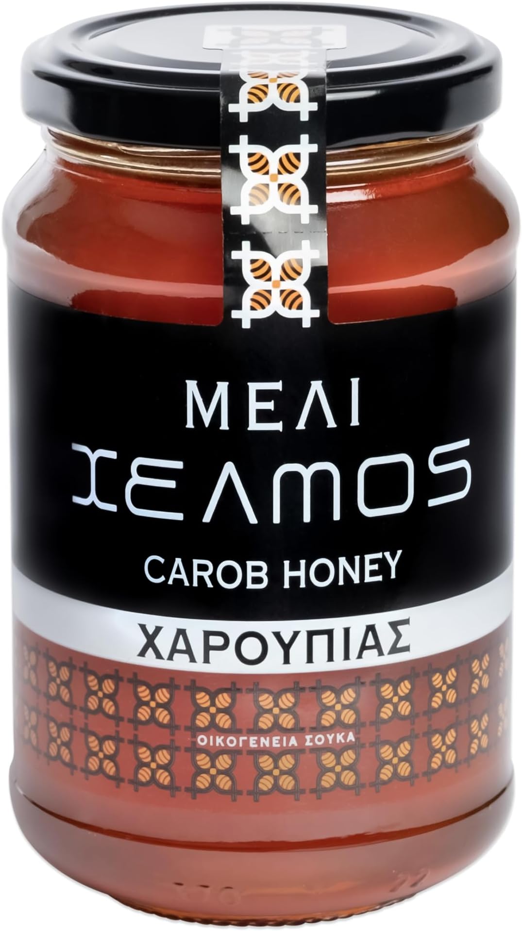 Helmos Greek Carob Honey 480g – Naturally Dark Carob Blossom Honey
