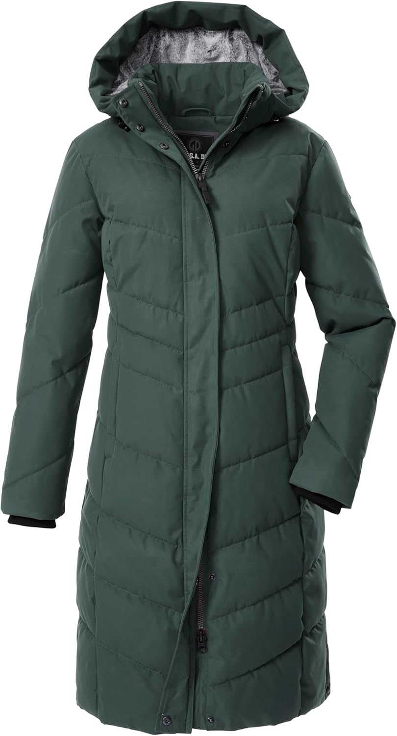 G.I.G.A. DX dames G.I.G.A. DX Dames Gewatteerde jas met afritsbare capuchon/functionele jas in donslook GW 25 WMN QLTD JCKT GW 25 WMN QLTD JCKT, hellbeige, 48, 39930-000