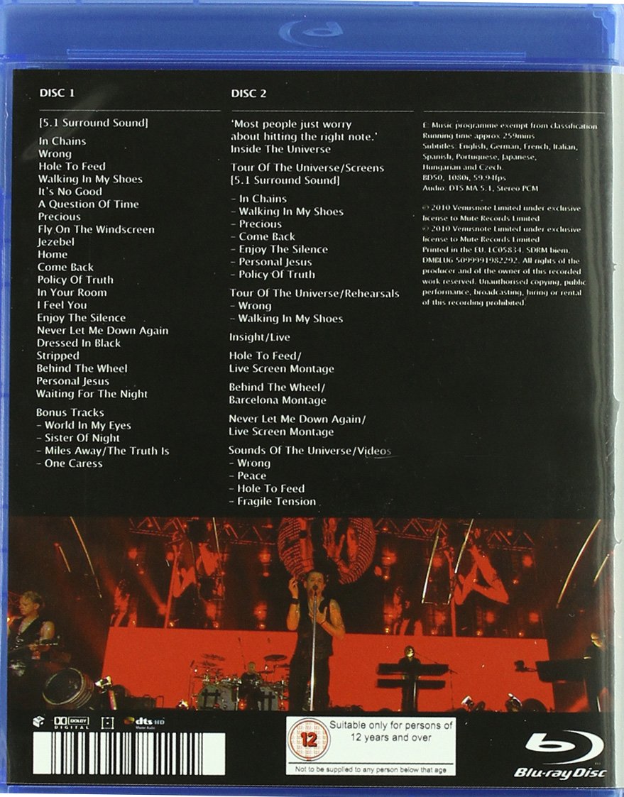Tour Of The Universe: Barcelona 20/21:11:09 [3 DVDs]