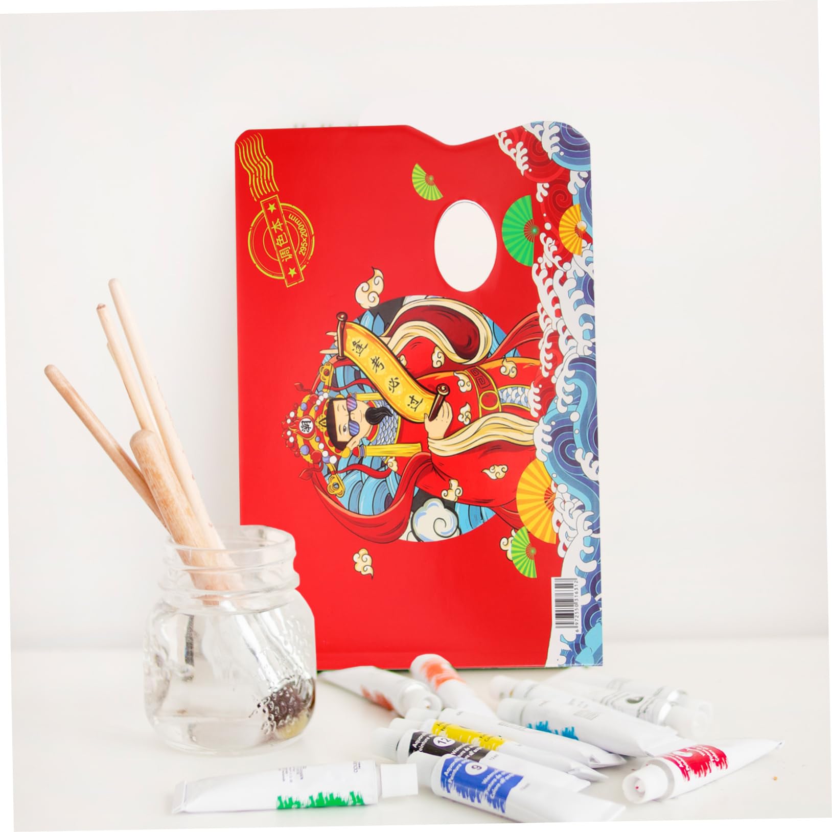 ARTIBETTER farbiges Papier Tablett Farbe nasse Palette für multifunktionale Pigmentschalen Tintenpigmentschalen Aquarell-Malbuch im Taschenformat Malutensilien Aquarellpalette Palettenmalerei