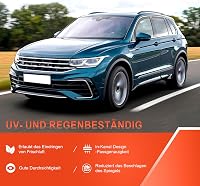 GEARMONSTER Szélterelő VW Tiguan 2016-2023 5 Ajtós Autóhoz Ablak Esővédő Szélvédő Fekete 4 Darabos Készlet 5