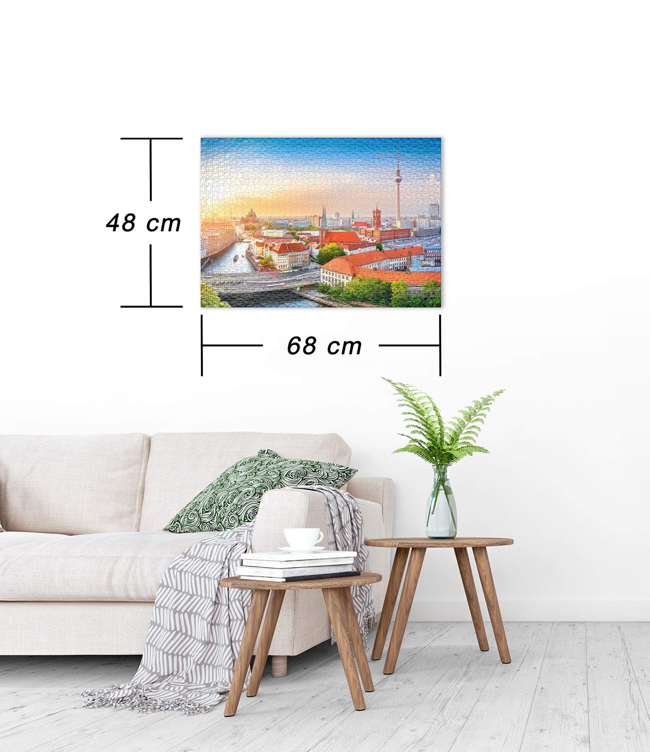Ulmer Puzzleschmiede – Puzzle „Berlin City“, 1000 Teile, Luftbild Von Berlin Mitte, Made In Germany, 68x48 Cm, Premium-Pappe, Edle Schachtel Ulmer Puzzleschmiede – Puzzle „Berlin City“, 1000 Teile, Luftbild Von Berlin Mitte, Made In Germany, 68x48 Cm, Premium-Pappe, Edle Schachtel