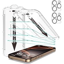 EZ-GLAZ-4+2 Pack for iPhone 16 Pro Screen Protector 6.3" HD Clear