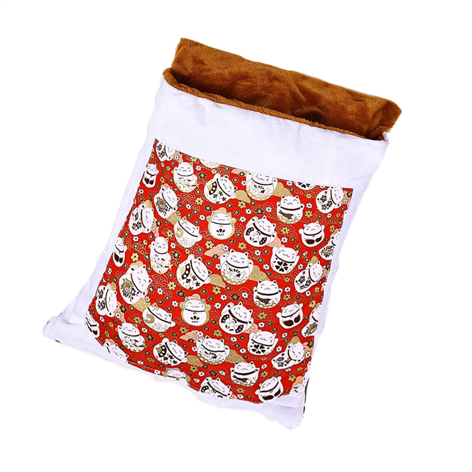 Sac de couchage chaud pour chat et lit de grotte pour chaton d'intérieur