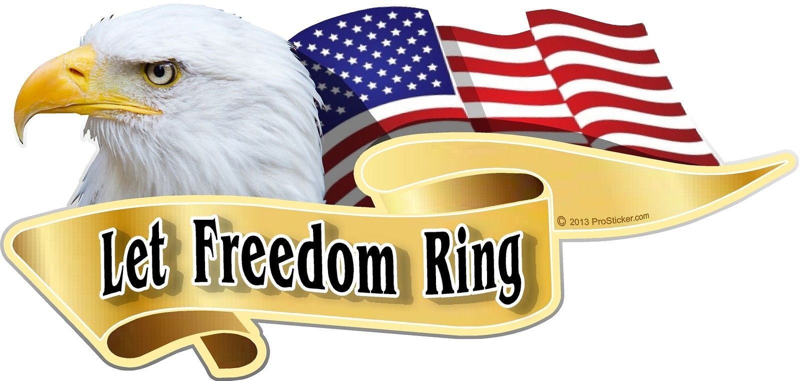 ProSticker 906.2M (One Pair) 2\" X 4\" American Pride Series In God...