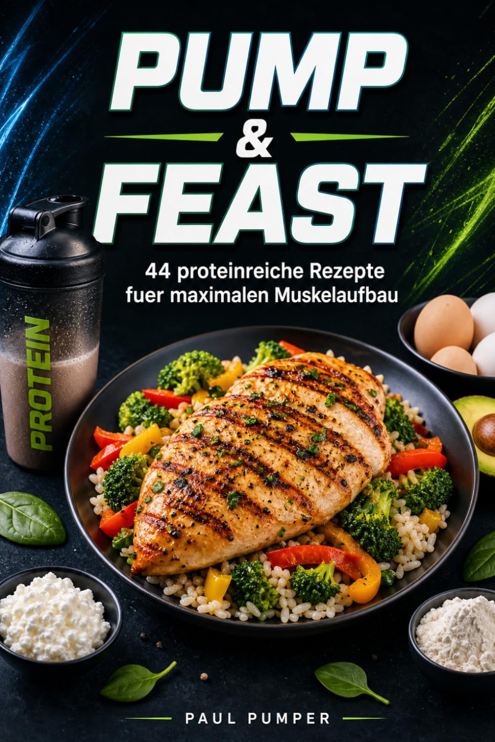 Pump & Feast: 44 proteinreiche Rezepte für maximalen Muskelaufbau