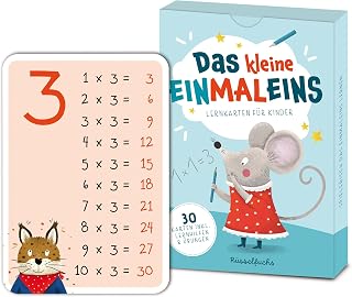 Das Kleine Einmaleins mit Zahlenreihen 1-10 - Mal-Rechnen für Grundschüler - 30 Lernkarten für Kinder inkl. Lernhilfen und Übungen - 1x1 Lernen - DIN A6