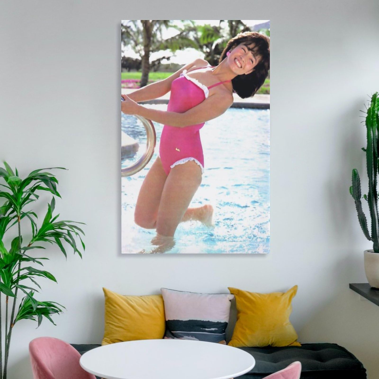 Amazon.co.jp: 柏原芳恵水着セクシー写真絵画ポスター ウォールアート