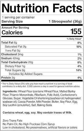 Miniatura 2 de 3Bros Stroopwafels, Galletas de Waffle Rellenas de Caramelo Holandés, Envueltas Individualmente, 10 Unidades, Fabricadas en EE. UU. (Chocolate)