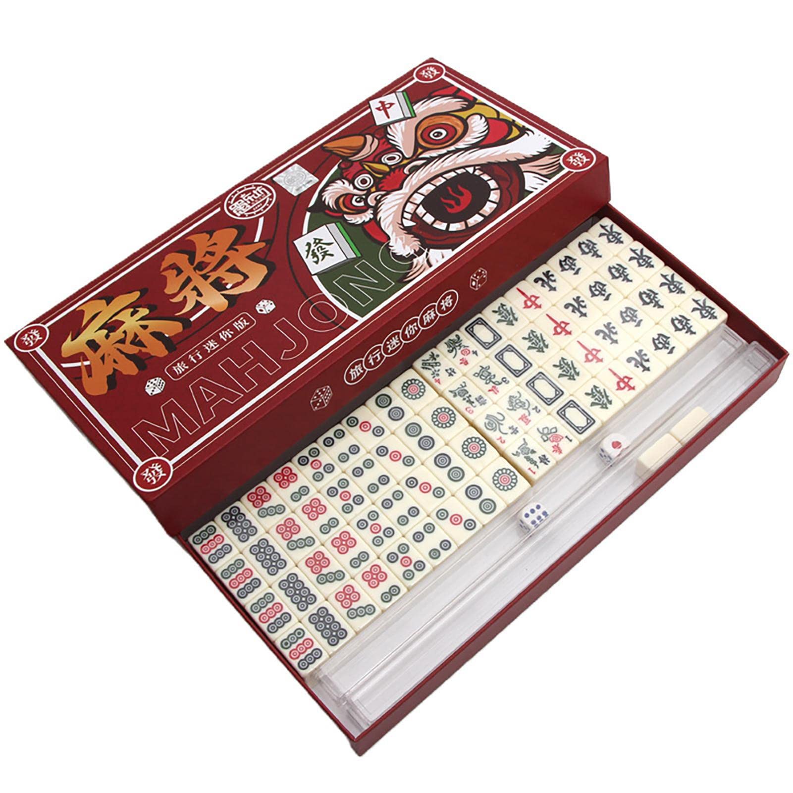 Ensemble De Mahjong Portable, Ensemble De Cartes Mahjong | 146 Pièces