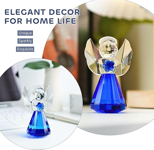 Miniatura 7 de Figuras de animales de conejo de vidrio soplado coleccionables pisapapeles de vidrio chapado en oro cristal transparente arte conejo decoración