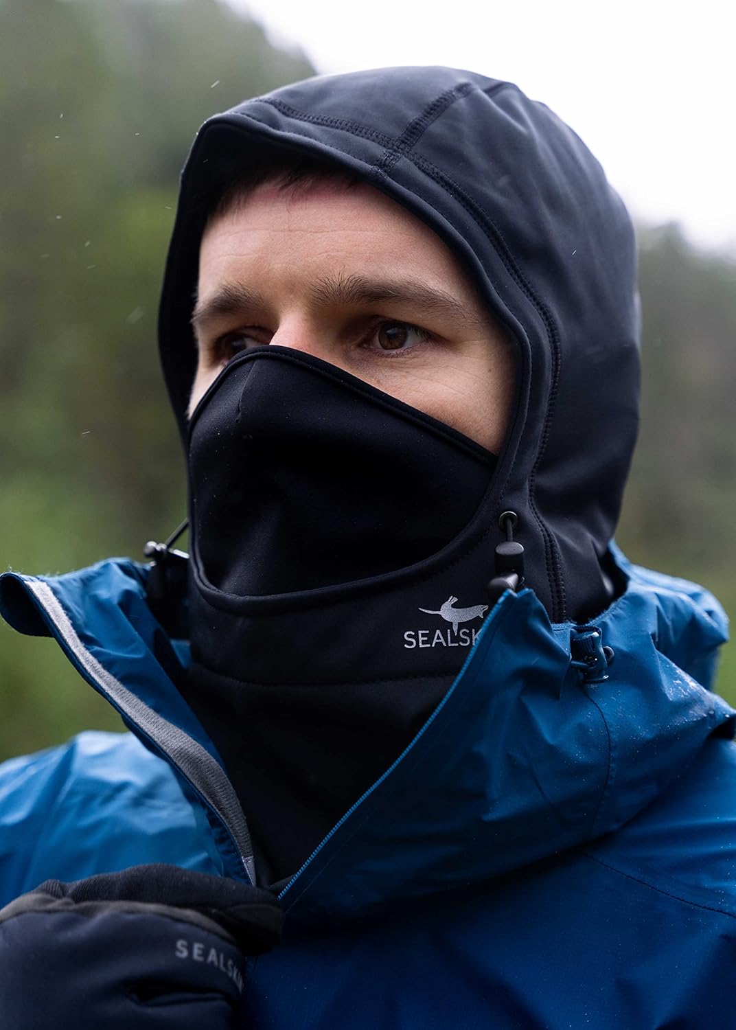 SEALSKINZ | Beetley | Waterproof All Weather Head Gaiter Hat | Extreme Outdoor Adventure Headwear | Lightweight & Breathable | S - Black