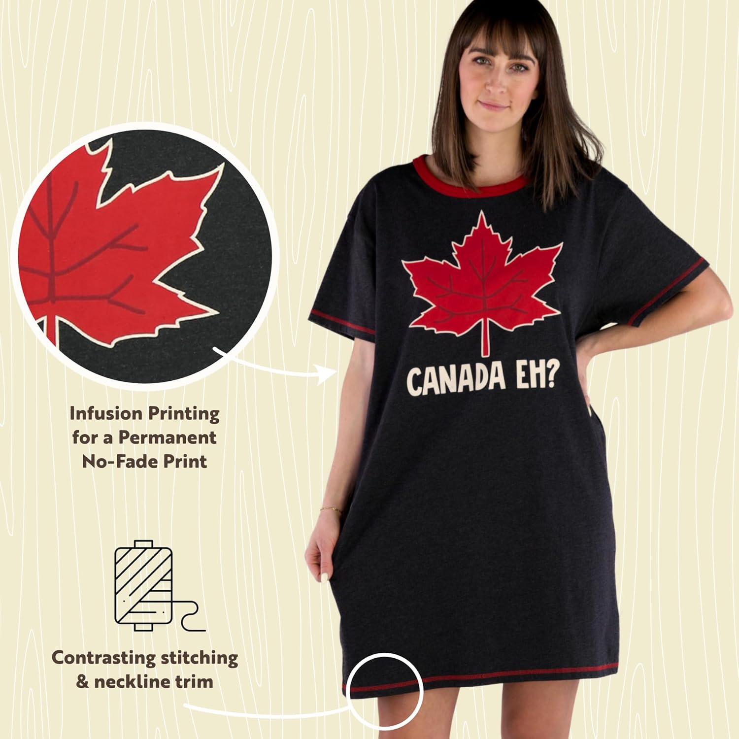 Lazy One Nightshirts for Women, Cute Nightgown for Women, Animal Designs - Image 4